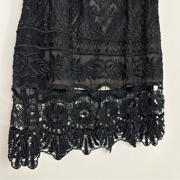 Sky lliana Lace Off-Shoulder Mini Dress in Black - Picture 9 of 11